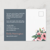 Blush Bloom Just Sold Gray Real Estate Agent ポストカード (裏面)
