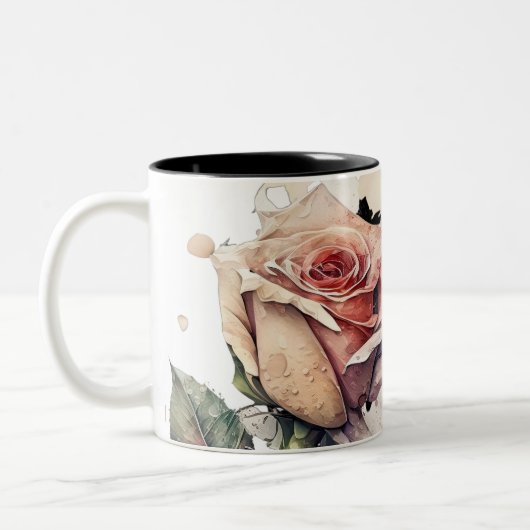 Blush Bloom Mug_morning Rose ツートーンマグカップ (左)