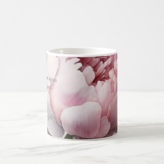 Blush bloom Mug_ Peony コーヒーマグカップ (中央)