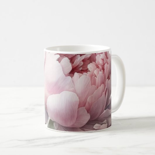 Blush bloom with whispered words Mug コーヒーマグカップ (正面右)