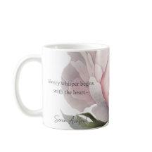 Blush bloom with whispered words Mug