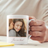 Blush Border Portrait コーヒーマグカップ