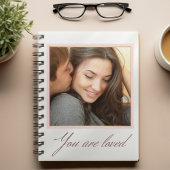 Blush Border Portrait ノートブック