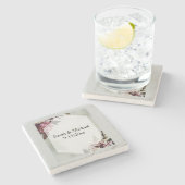 Blush Botanical  ストーンコースター (横)