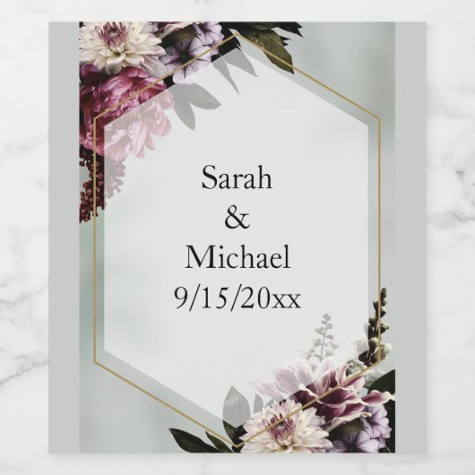 Blush Botanical  ワインラベル (シングルラベル)