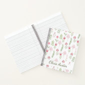 Blush Botanical Journal Personalized Floral  ノートブック (内部)