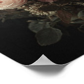 Blush Bouquet Vintage Floral Study ポスター (角)