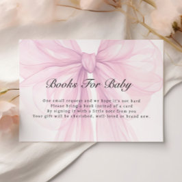 Blush Bow Books for Baby Enclosure Card エンクロージャーカード