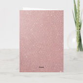 Blush & Bows Sweet Sixteen Birthday カード (裏面)