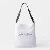 Blush & Breeze Wedding Tote Bag – Elegant Modern W クロスボディバッグ (裏面)