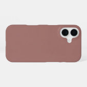 Blush Brown Aesthetic Cocoa Rose スマホケース | ミニ iPhone 16ケース (裏面横)
