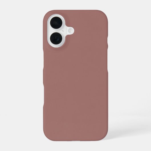 Blush Brown Aesthetic Cocoa Rose スマホケース | ミニ iPhone 16ケース (裏面)