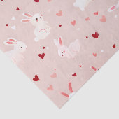 Blush Bunny Hearts Pattern – Cute Pastel Rabbit 薄葉紙 (詳細)