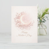 Blush Celestial Moon Floral Mother's Day Card カード (スタンド正面)