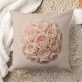 Blush & Champagne Roses クッション (ブランケット)