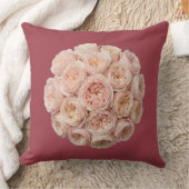 Blush & Champagne Roses クッション (ブランケット)