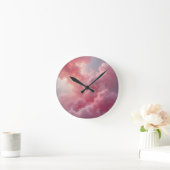 Blush Cloud Mirage 2 ラウンド壁時計 (ホーム)
