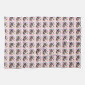 Blush Dove Nest with Flowers and Olive Branches キッチンタオル (横)