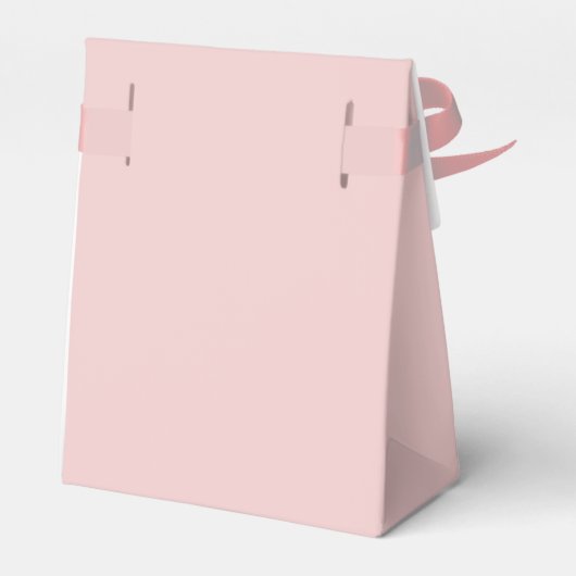 Blush Dusty Pink Girly Script Monogram Name Modern フェイバーボックス (裏面サイド)