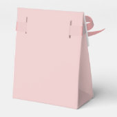 Blush Dusty Pink Girly Script Monogram Name Modern フェイバーボックス (裏面サイド)