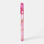 Blush Éclat Luxury Pink Watercolor Gold iPhone 16ケース (左側面)