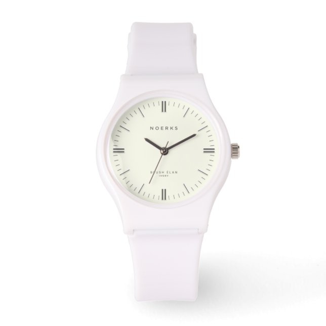 Blush Élan Minimalist Watch - Ivory 腕時計 (正面)