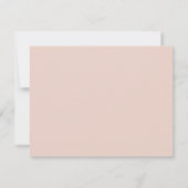 Blush Elegant Handwriting Personalized Stationery ノートカード (裏面)