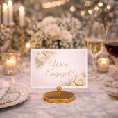 Blush Floral Engagement Enclosure Card エンクロージャーカード