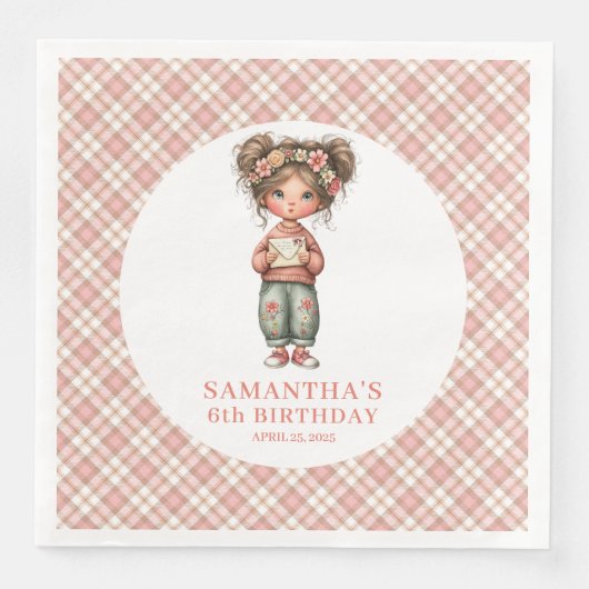 Blush Floral Fairy Whimsy 3rd Birthday Party  (正面)