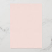 Blush Floral Foil Pressed Modern Bridal Shower Foi 箔招待状 (裏面)