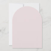 Blush Floral Frame Holy Cross First Holy Communion 招待状 (裏面)