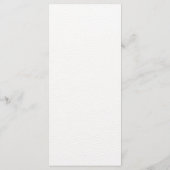 Blush Floral Gold Geometric wedding メニュー (裏面)