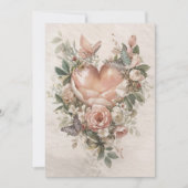 Blush Floral Heart Butterflies and Soft Botanicals シーズンカード (正面)