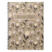 Blush Floral Journal | Modern Botanical  ノートブック (正面)