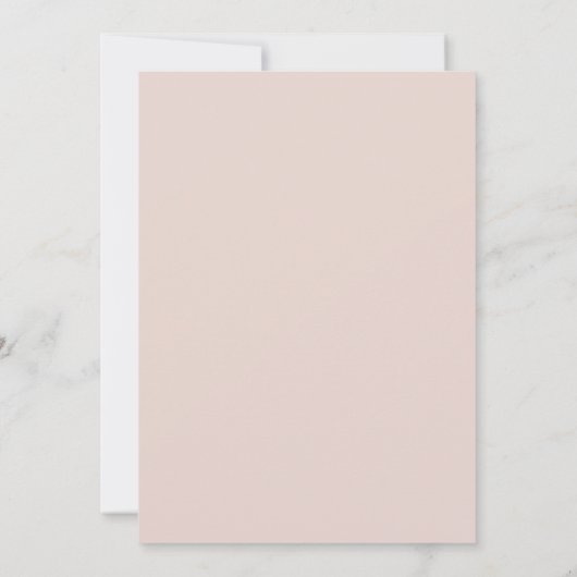 Blush Floral Marble Gilded Frame Wedding 招待状 (裏面)