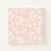 Blush Floral Monogram Notebook Journal ノートブック (裏面)