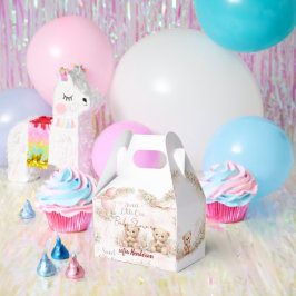 blush floral teddy bear pink フェイバーボックス