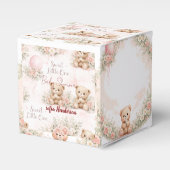 blush floral teddy bear pink フェイバーボックス (正面サイド)