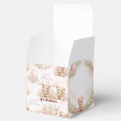 blush floral teddy bear pink フェイバーボックス (オープン)