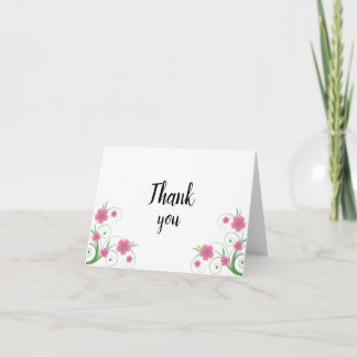 Blush Floral Thank You Card | ロマンティックな水彩画 サンキューカード