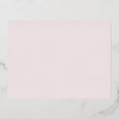 Blush Floral Wedding Details Enclosure Card 箔招待状ポストカード (裏面)