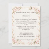 Blush Floral Wedding Invitation 招待状 (正面)