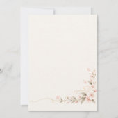 Blush Floral Wedding Invitation 招待状 (裏面)
