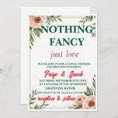 Blush Floral Wedding Invitation Template – Elegant 招待状 (正面/裏面)