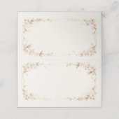 Blush Floral Wedding Place Card プレイスカード (外部開封)