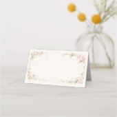 Blush Floral Wedding Place Card プレイスカード (裏面)