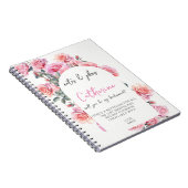Blush floral will you be my bridesmaid notebook ノートブック (右側)