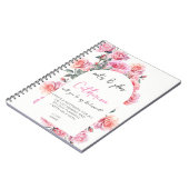 Blush floral will you be my bridesmaid notebook ノートブック (左側)