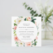 Blush Florals | ウェディング招待状 招待状 (スタンド正面)