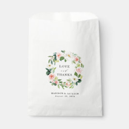 Blush Florals | オリジナル ウェディングサンクスギフト フェイバーバッグ